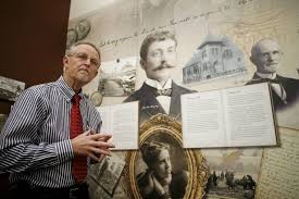 Mark Johnson at the opening of the Klingberg History Museum in New Britain, 2014