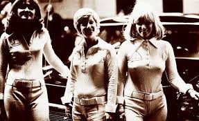 The Right Bra Racing Team Left to right: Judy Stropus, Peggy Nemecek, and Donna Mae Mims, “the Pink Lady” - Archive photo